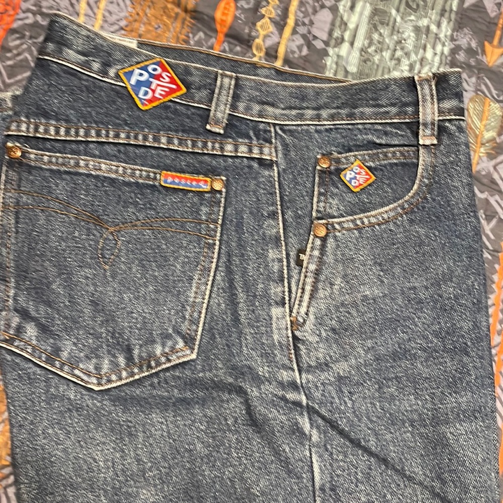 Posted relaxed jeans